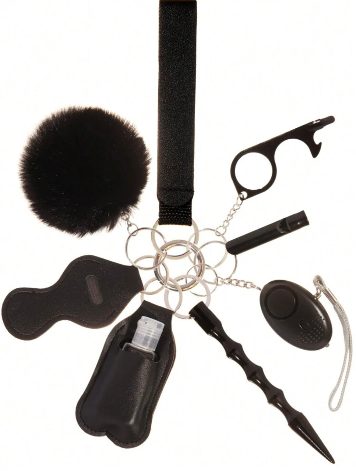 10 Piece Basic Safety Keychain